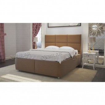Кровать двуспальная Венера 5 140х200 ПМ велюр HONEY